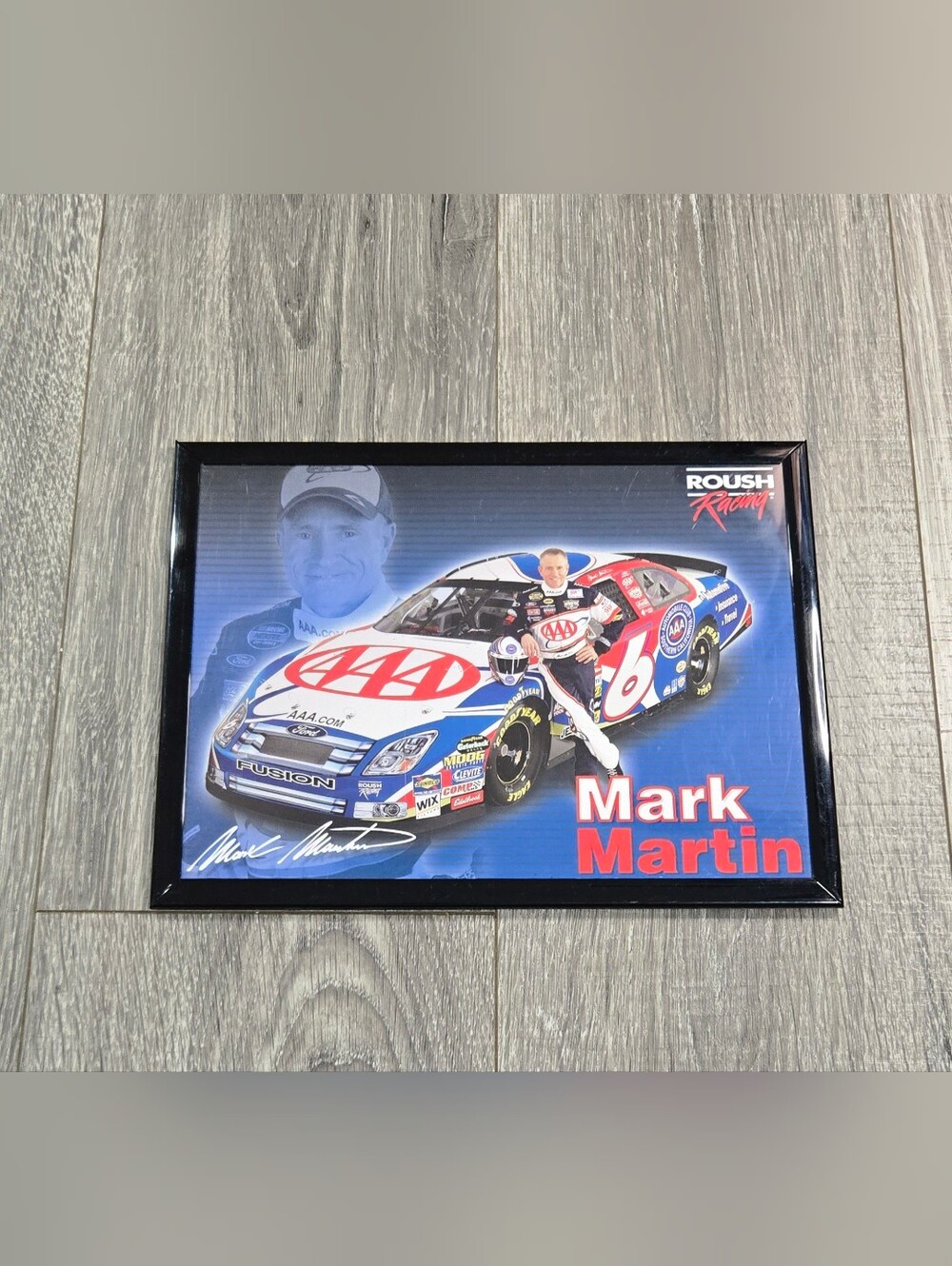 Mark Martin #6 AAA Roush Racing 2006 NASCAR Framed Print 11.5" x 8.5"